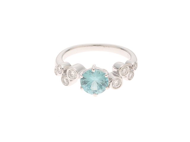 TASAKI タサキ ジュエリー K18WG/CZ/D0.26/4.0g/#9 貴金属･宝石 ﾘﾝｸﾞ リング・指輪 K18ホワイトゴールド K18WG 9号 シルバー レディース【中古】436