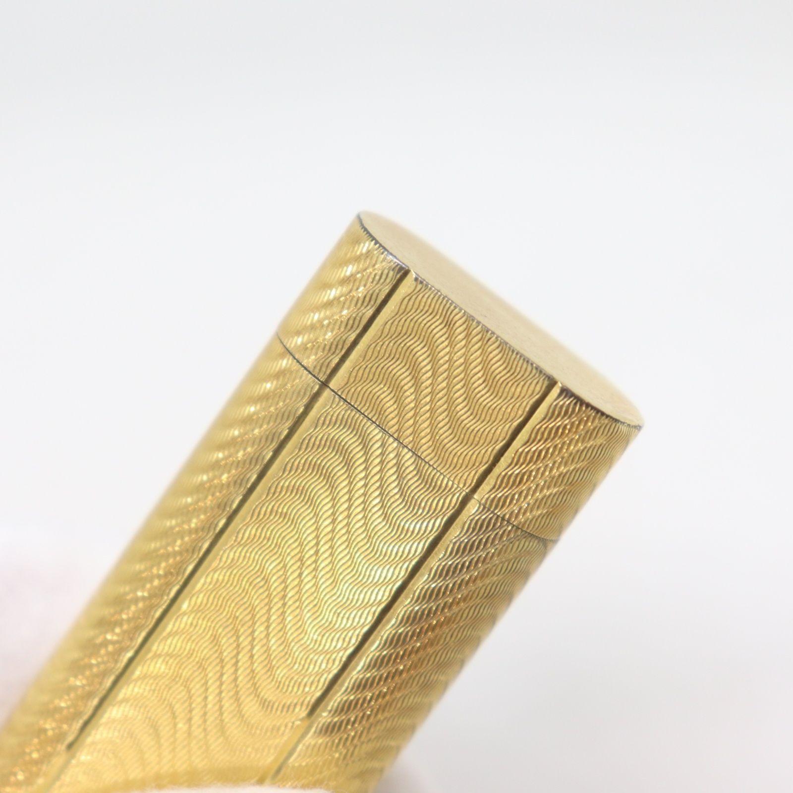 ITAJWU7OU0ZK Cartier カルティエ ライター オーバル 波模様 GP 