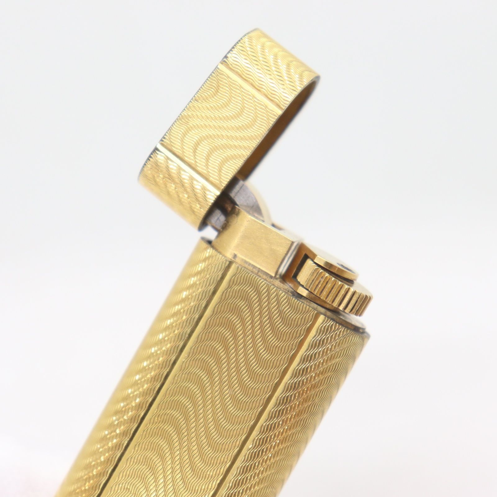 ITAJWU7OU0ZK Cartier カルティエ ライター オーバル 波模様 GP 