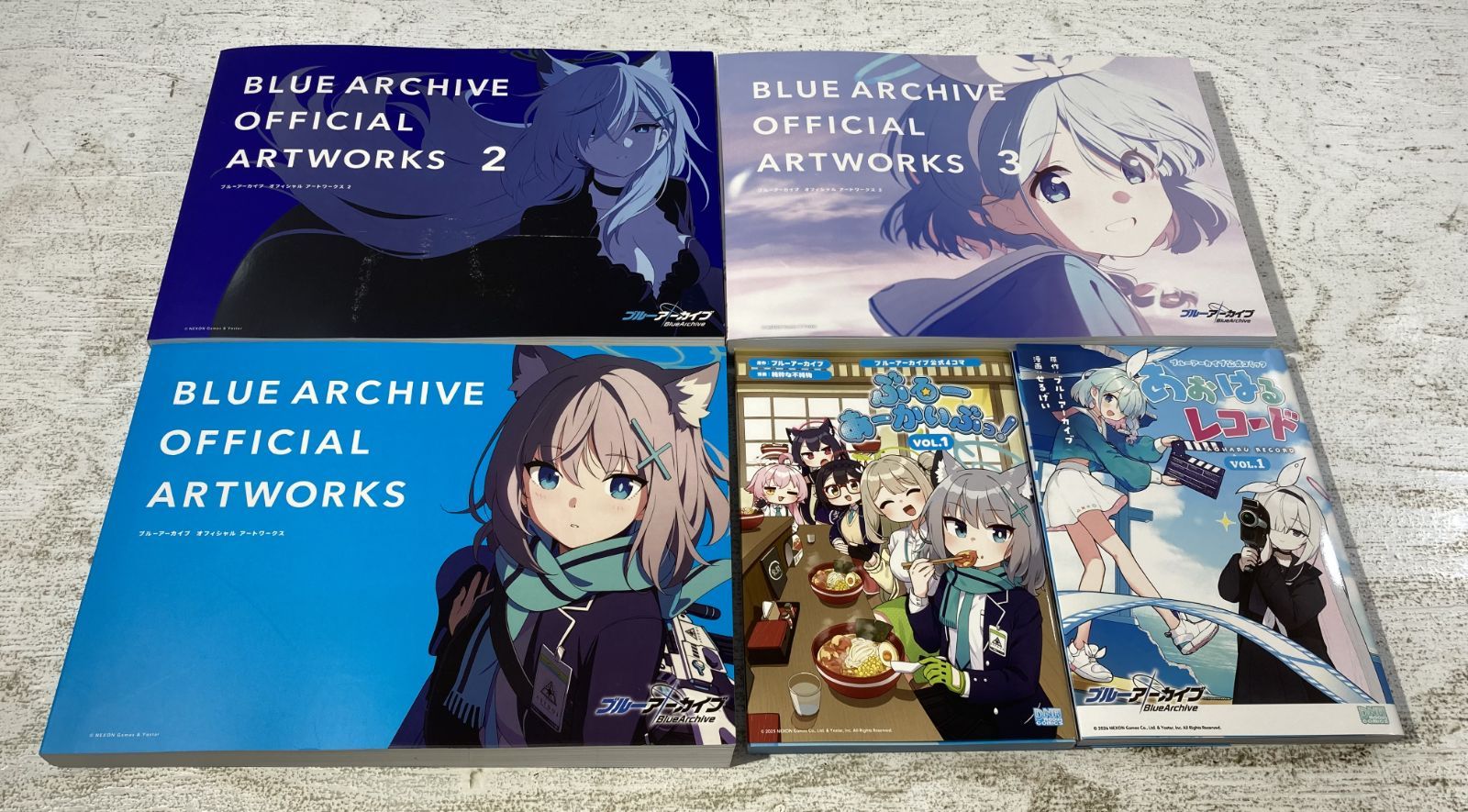 紫波1-2-0602]書籍 ブルーアーカイブ オフィシャルアートワークス 3冊
