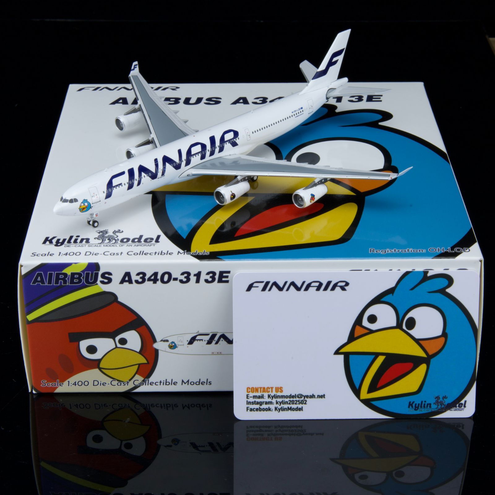 Kylin Model フィンエアー A340-300 OH-TEP 1/400 K343FIN01