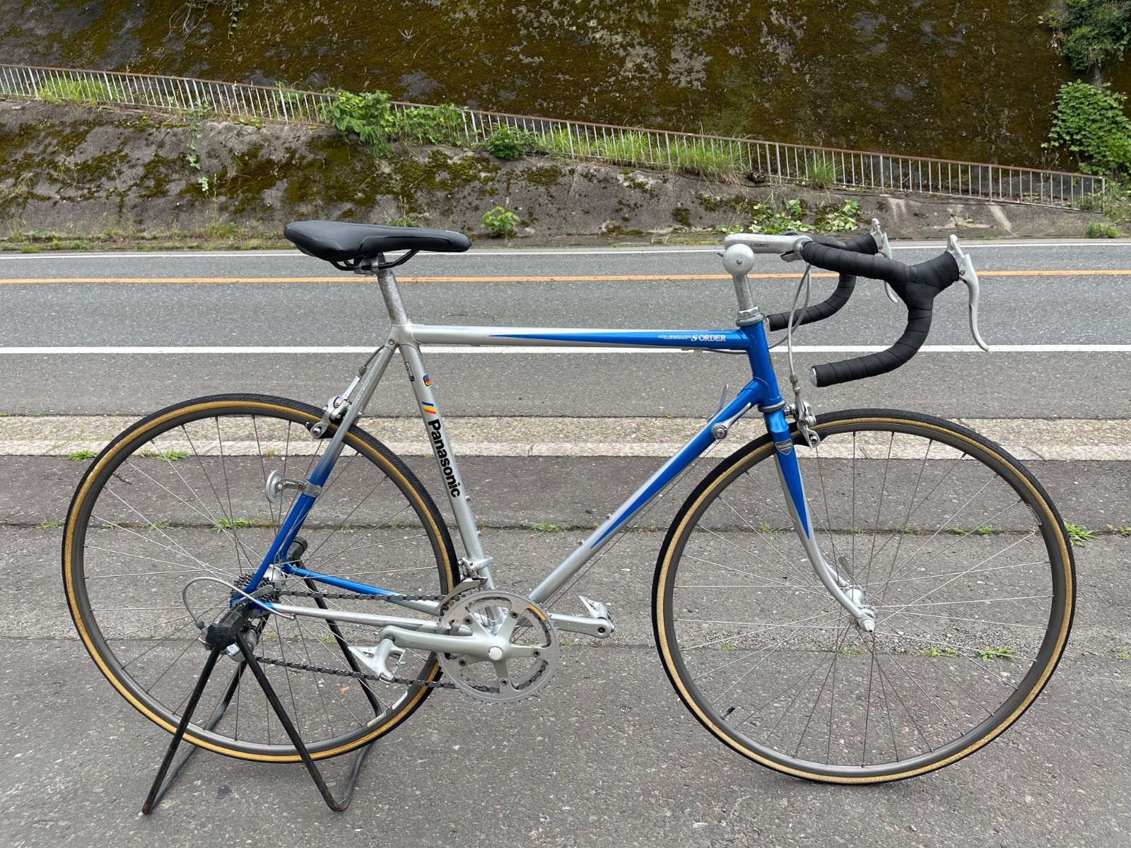 0400【即乘】送料無料 Panasonic CR-MO TANGE ロードバイク SHIMANO 105 2X7S 14速