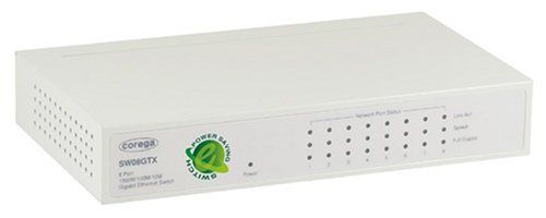 corega CG-SW08GTX 8ポート Giga スイッチングハブ パワーコントロール機能 RoHS CG-SW08GTX