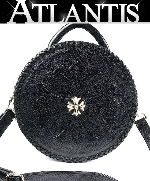 CHROME HEARTS 銀座店 クロムハーツ BLUE MOON 2WAY バッグ レザー ユニセックス SV925 黒 103473
