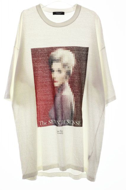 アンダーカバー UNDERCOVER フロント プリント モザイク ビッグ シルエット オーバーサイズ 半袖 Tシャツ FREESIZE UCW1892-2 ホワイト 白 【ブランド古着ベクトル】【中古】260608