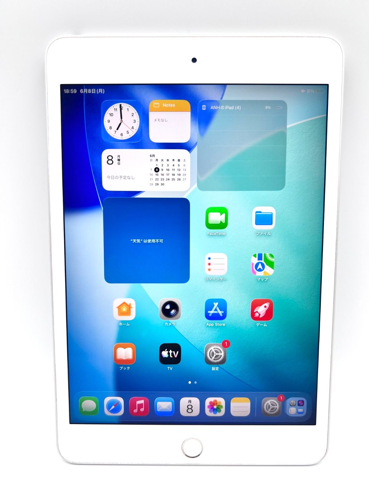 B256// iPad mini 第5世代 Wifi モデル 64GB シルバー