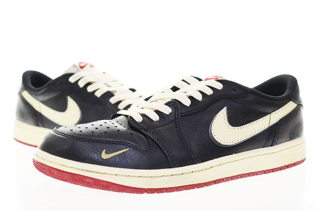 ナイキ NIKE × NIGEL SYLVESTER AIR JORDAN 1 RETRO LW OG NITRO 28cm IB8958-001 AJ1 エア ジョーダン ロー ナイジェル シルベスター コラボ スニーカー ブラック ▲■260609