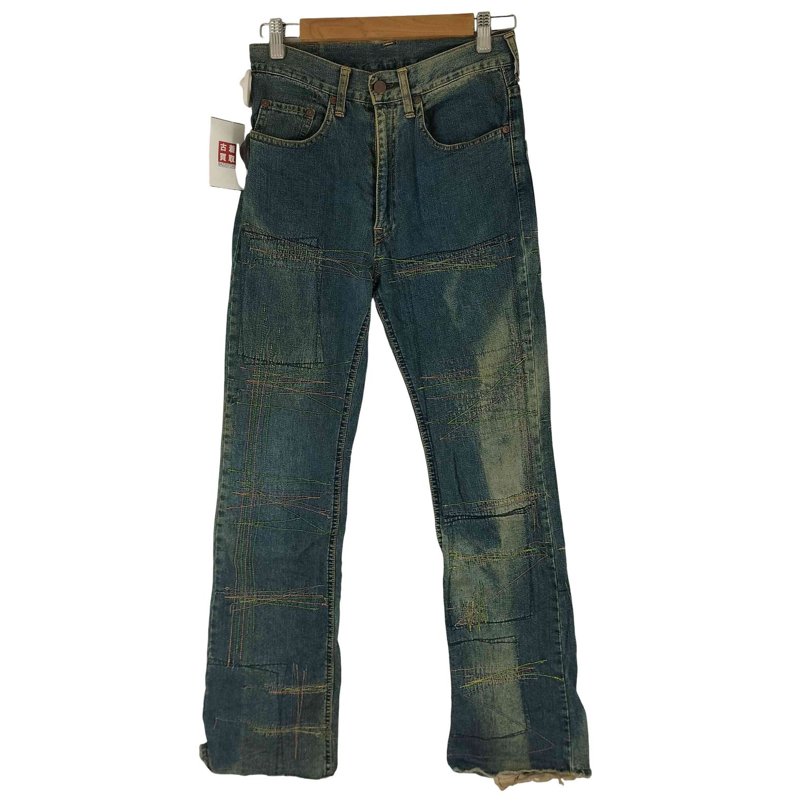 ヒステリックグラマー HYSTERIC GLAMOUR 90S KINKY JEANS 刺繍 ブーツカット デニムパンツ メンズ 表記無