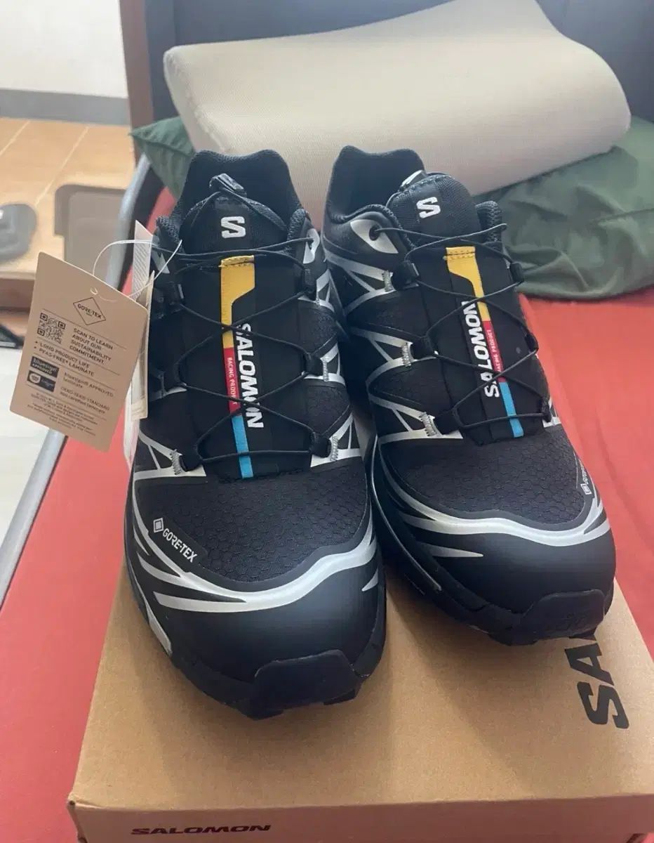 SALOMON サロモン XT6 GTX ゴアテックス ランニングシューズ ブラック シルバー 265