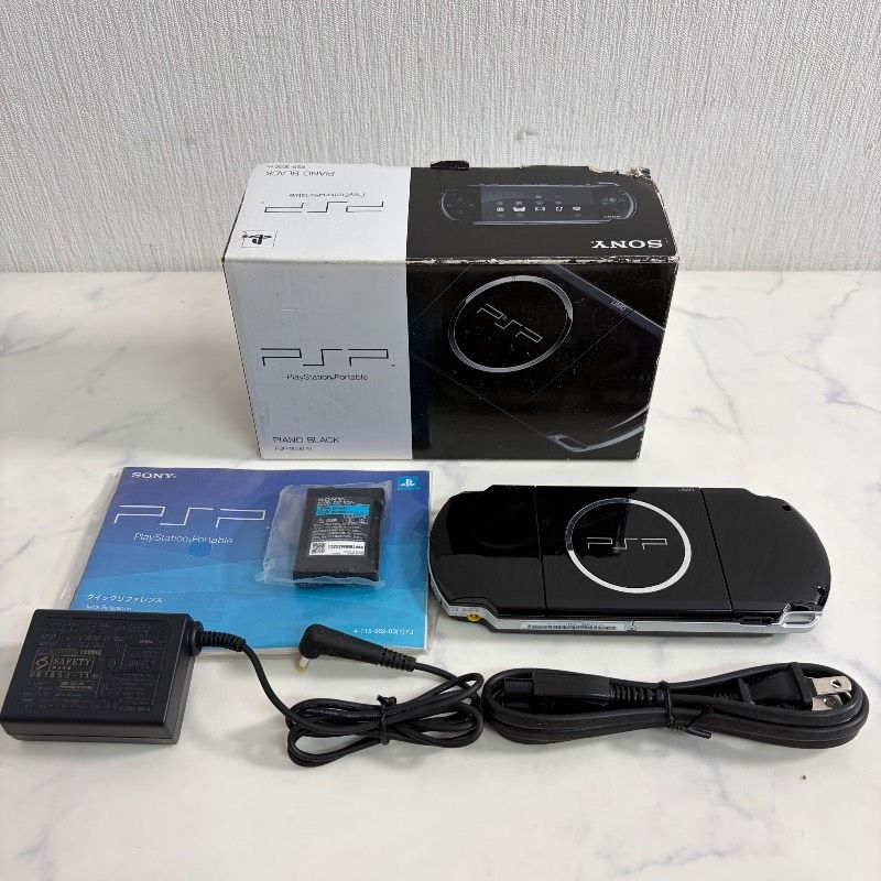 【美品/動作品/初期化済み】SONY PlayStation3000 PSP-3000 PIANO BLACK ブラック 531K