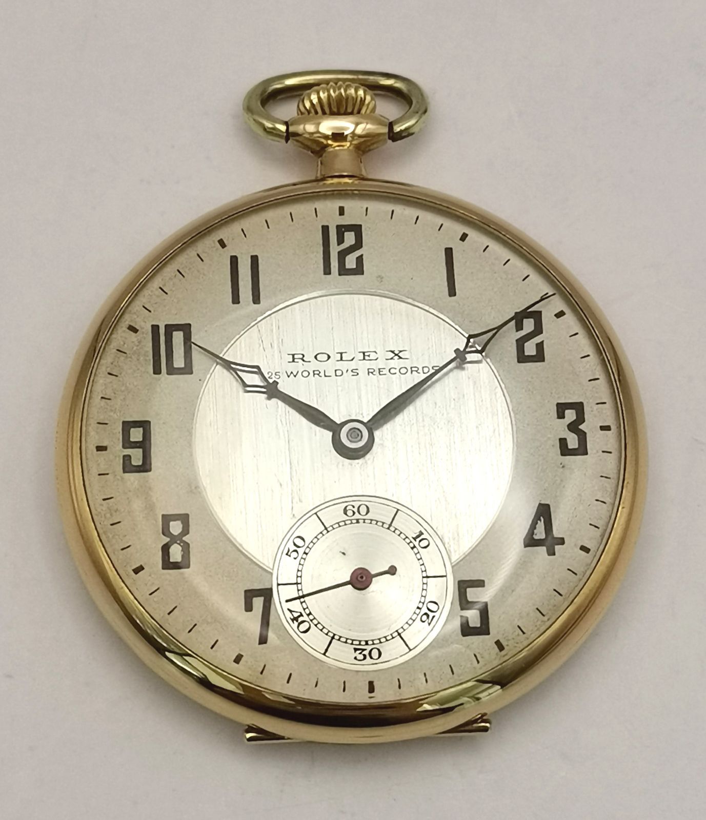 ROLEX ロレックス 1930年代 K18YG ゴールド スモセコ 動作良好 手巻き 懐中時計