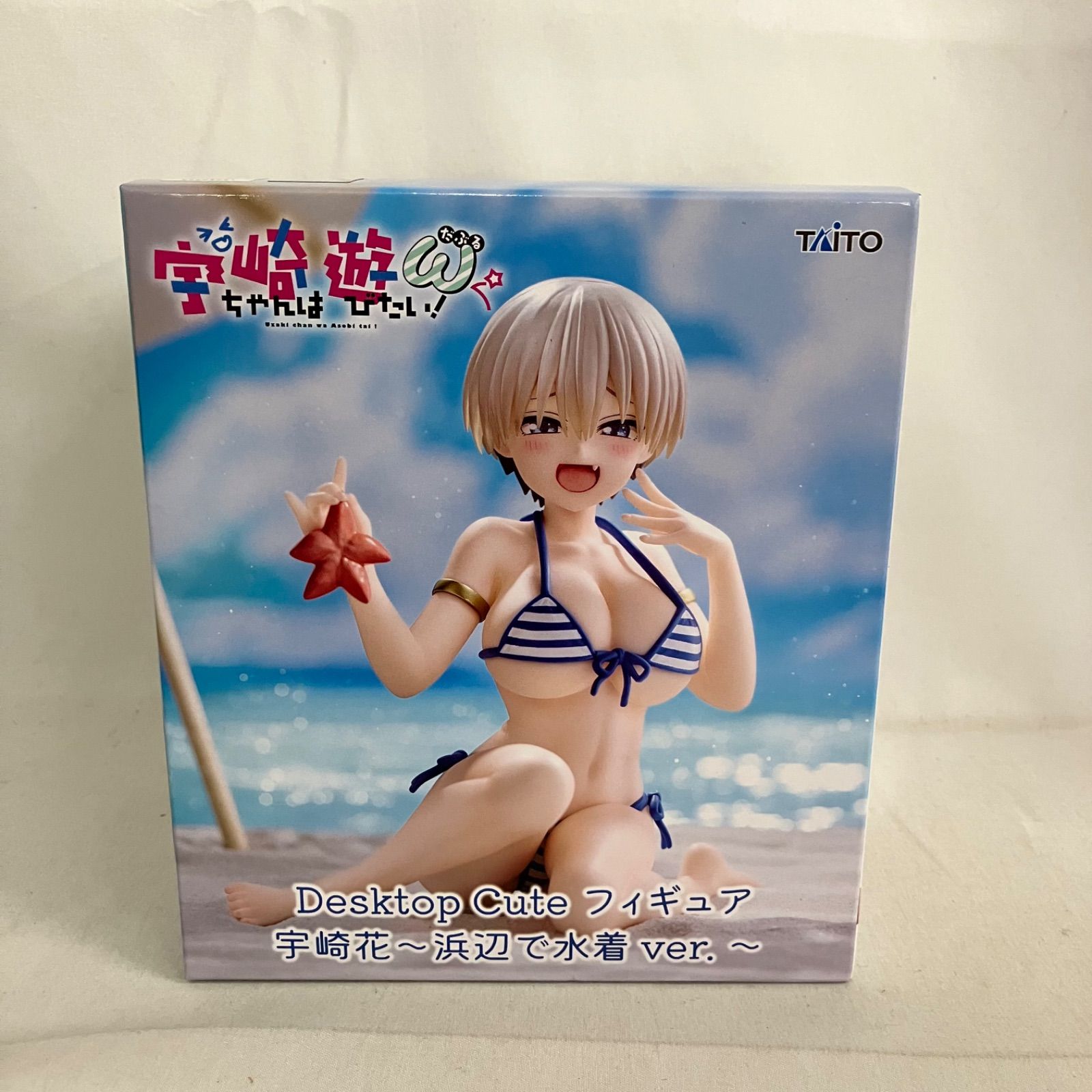 未開封 宇崎ちゃんは遊びたい！ω Desktop Cute 宇崎花 浜辺で水着