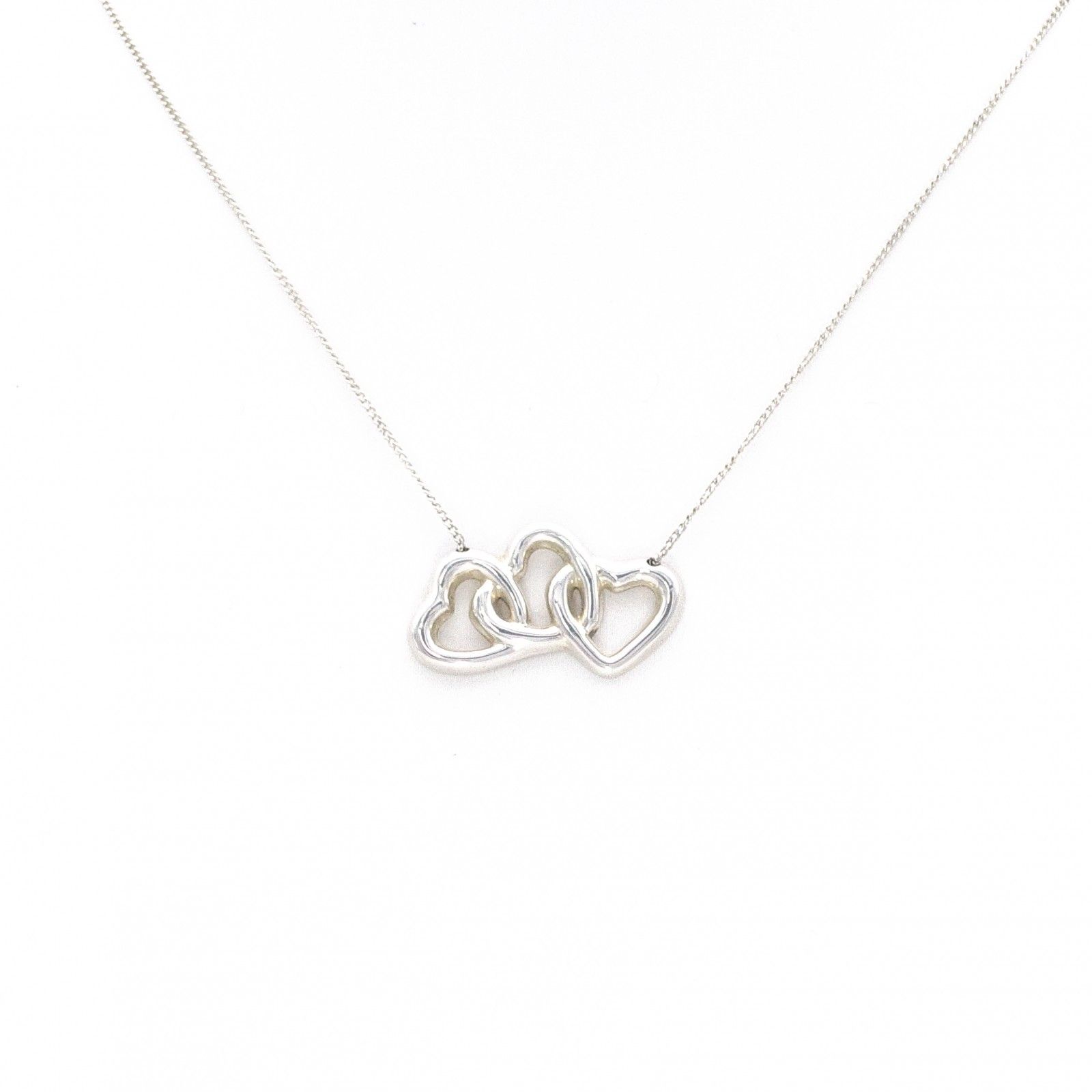 TIFFANY&Co. ティファニー トリプルハート ネックレス シルバー925 シルバー