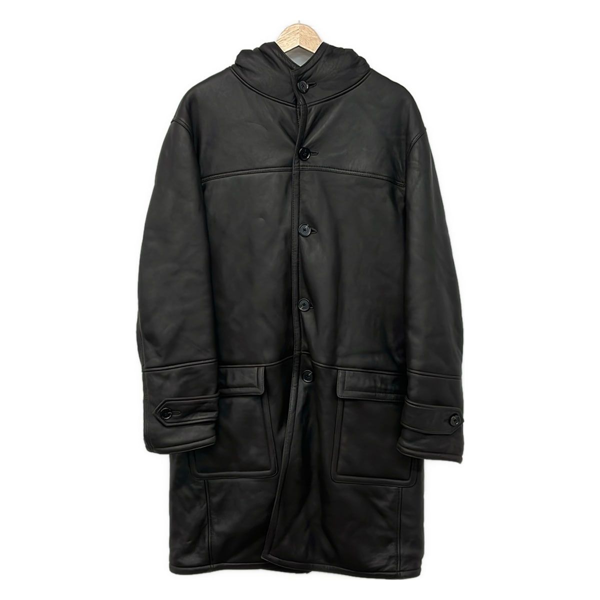 BARNEYSNEWYORK(バーニーズ) コート サイズ50 メンズ美品 - ダークブラウン 長袖/ムートン/冬