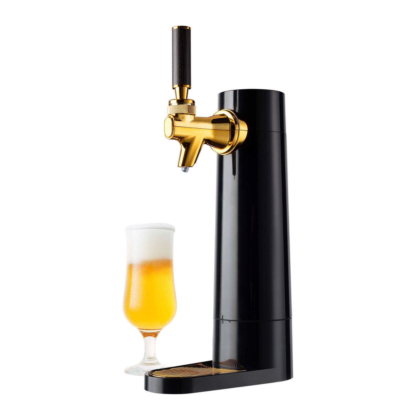 グリーンハウス スタンドビールサーバー 家庭用 乾電池 ビアサーバー 自宅 コンパクト 缶ビール GH-BEERO-BK ブラック [ブラック]