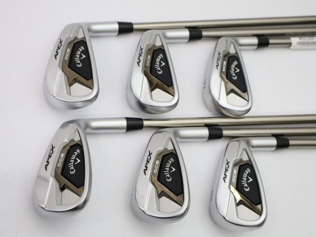 【中古】[Bランク] アイアンセット キャロウェイ APEX DCB/ATTAS IRON60 リシャフト 6本組/R/23[1955]