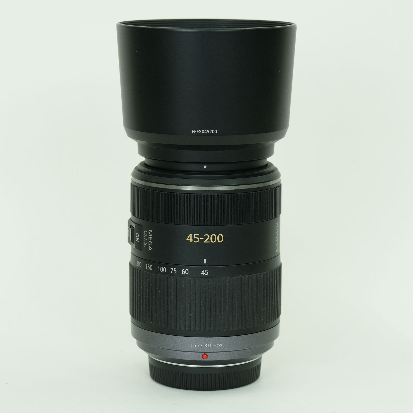 [良品] Panasonic LUMIX G VARIO 45-200mm F4.0-F5.6 MEGA O.I.S. H-FS045200 | マイクロフォーサーズマウント