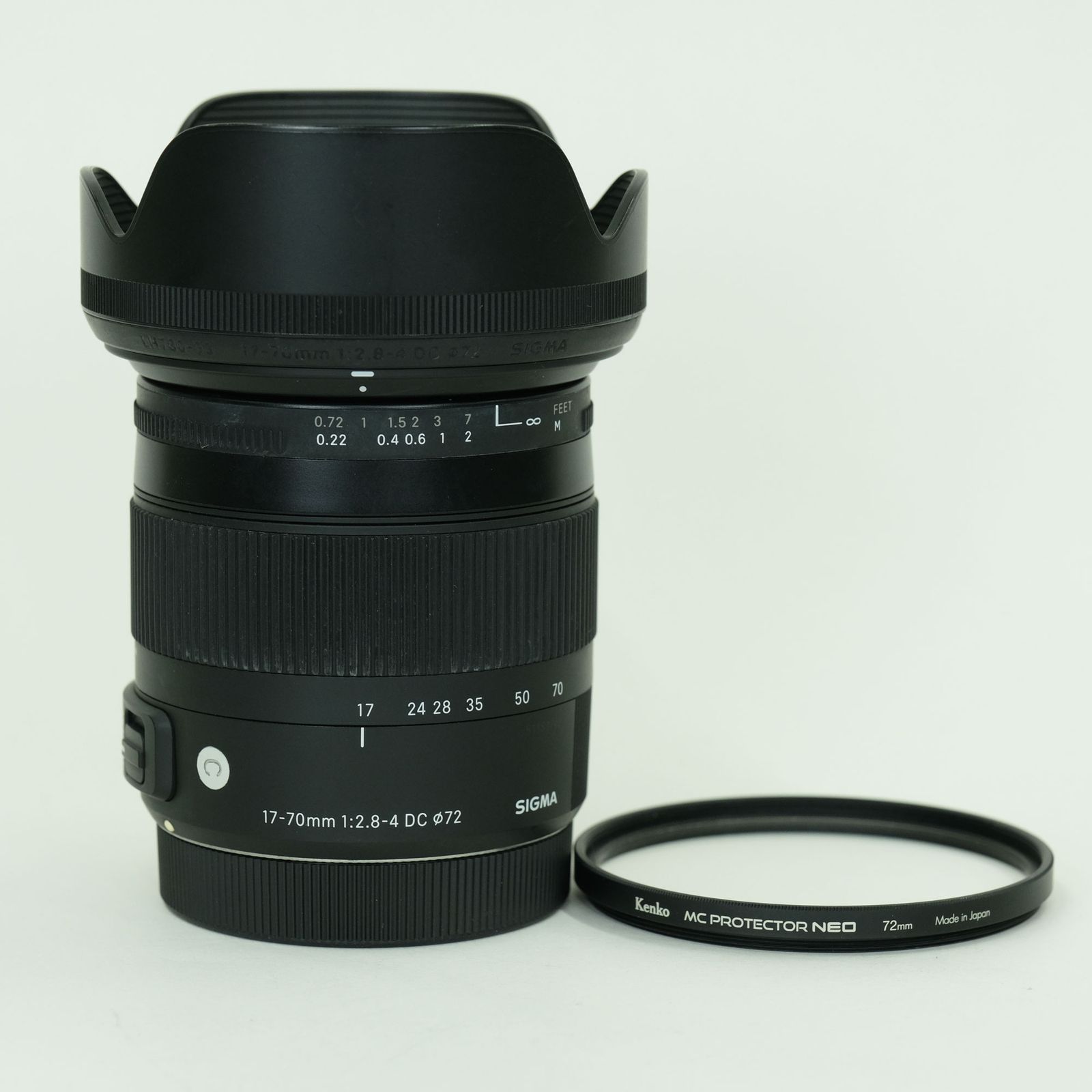 [良品 | フィルター付] SIGMA 17-70mm F2.8-4 DC MACRO OS HSM | Contemporary [キヤノンEF用] | Canon EF-Sマウント