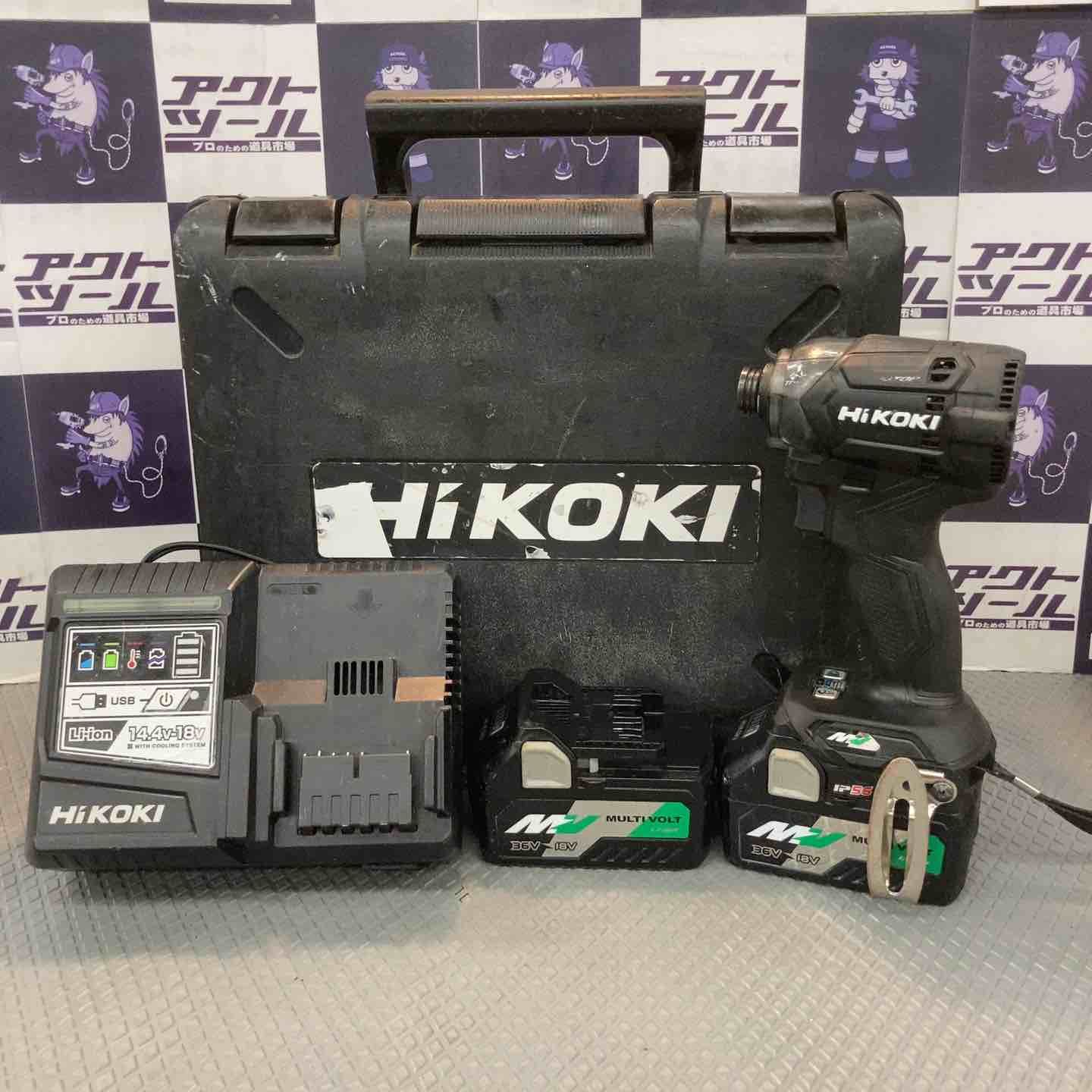 【中古品】ハイコーキ(HIKOKI ※旧:日立工機) コードレスインパクトドライバー WH36DC(2XPSZ)(B)【所沢店】