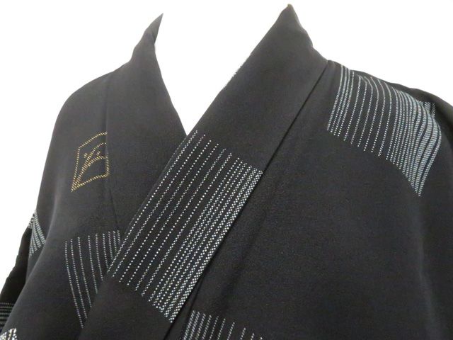 【京松】小紋 着物 正絹 身丈約161.5cm 裄丈約65.5cm kyo8z06-1124