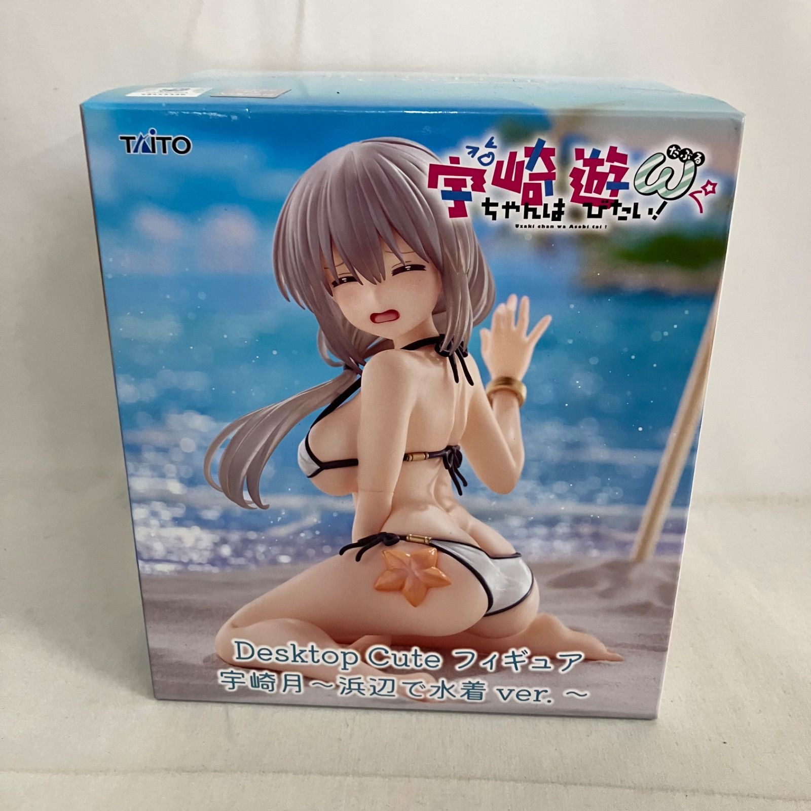 未開封 宇崎ちゃんは遊びたい！ω Desktop Cute 宇崎月 浜辺で水着