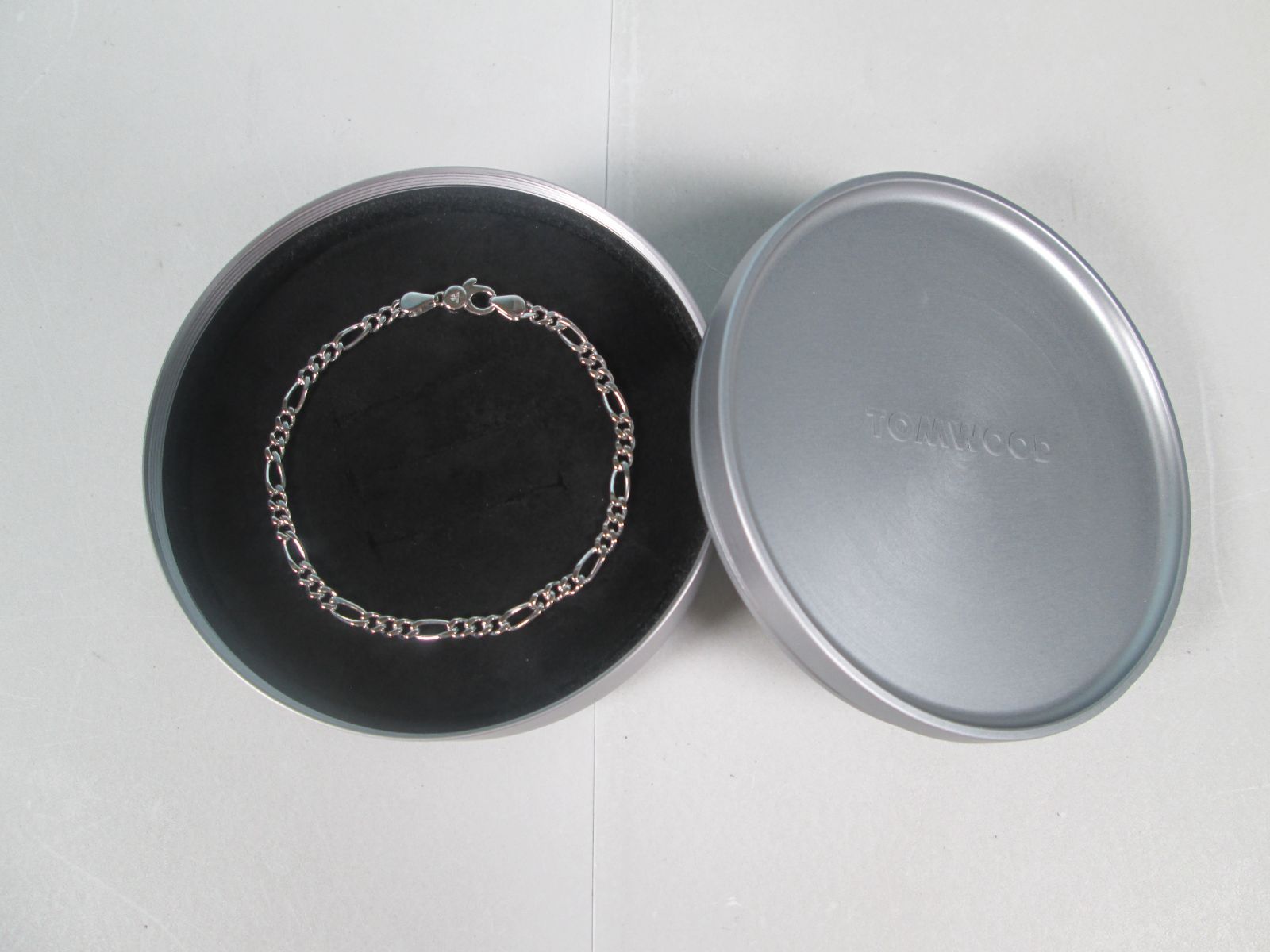【大清水81-1-0609】TOMWOOD トムウッド BO BRACELET SLIM シルバーチェーン ブレスレット 古着 メンズ