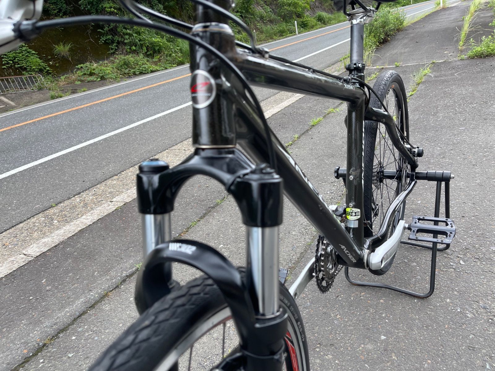 0401【即乘】送料無料 アンカー ANCHOR カーボン MTB XHM9 SHIMANO 2X9S 18速 26インチ anchor bikes