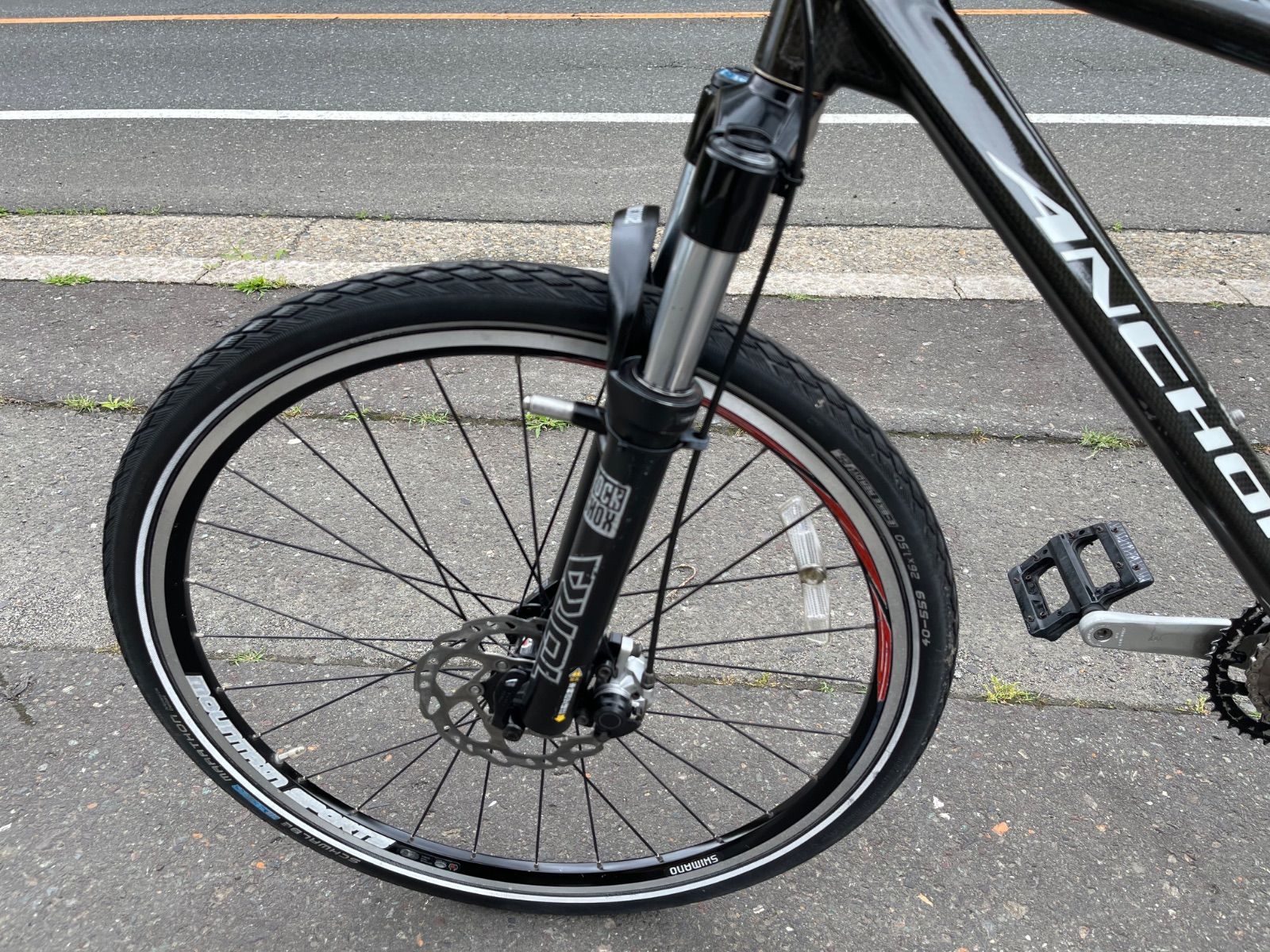 0401【即乘】送料無料 アンカー ANCHOR カーボン MTB XHM9 SHIMANO 2X9S 18速 26インチ anchor bikes