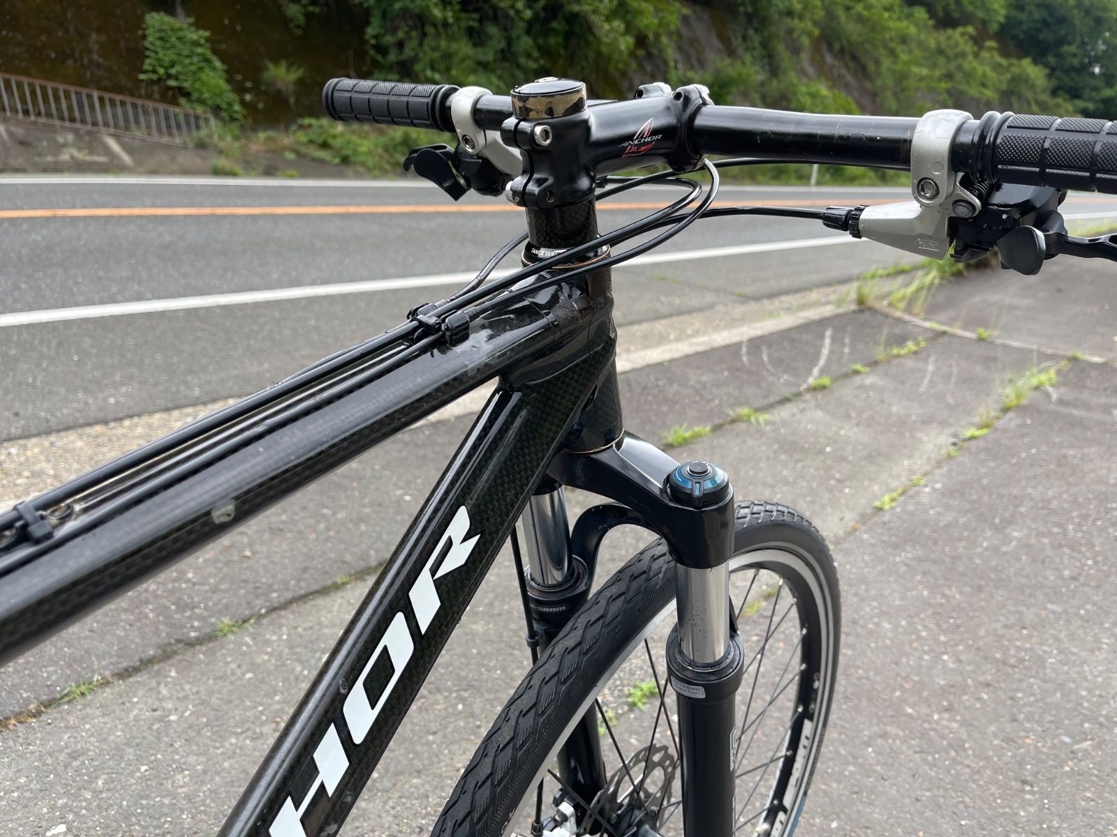 0401【即乘】送料無料 アンカー ANCHOR カーボン MTB XHM9 SHIMANO 2X9S 18速 26インチ anchor bikes
