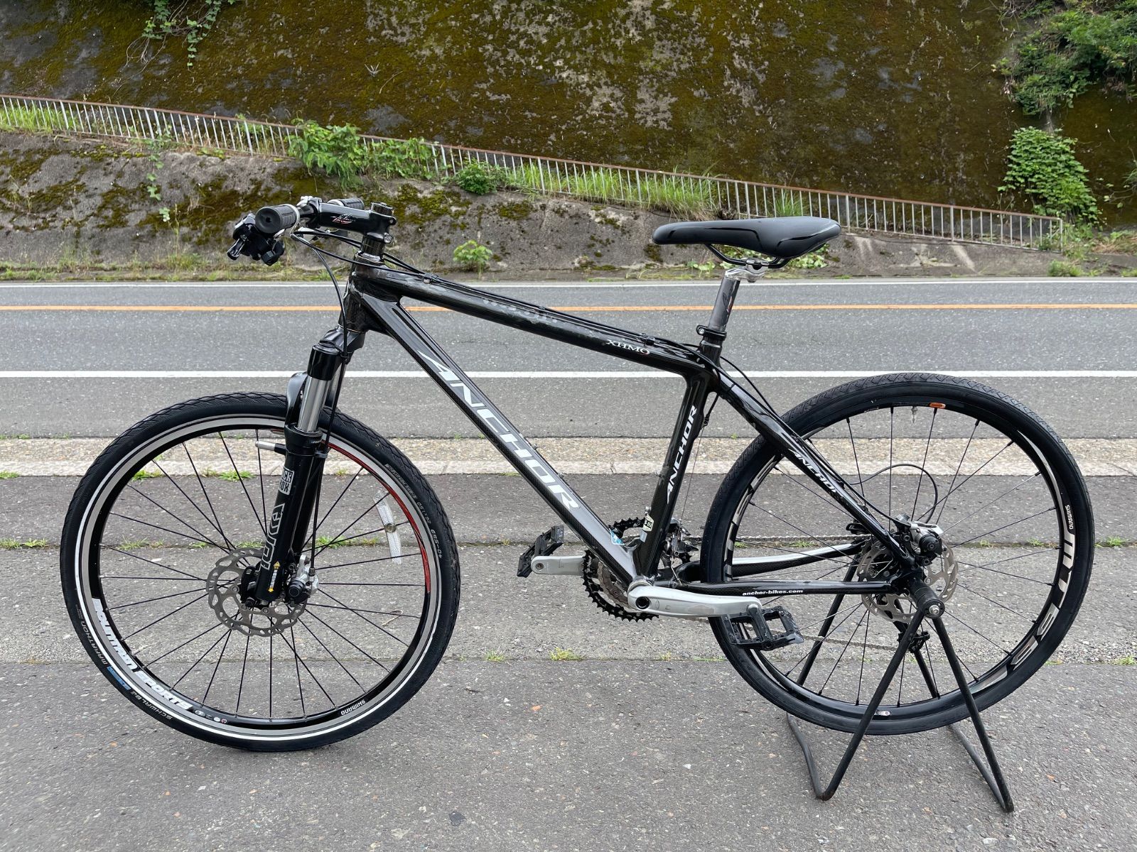 0401【即乘】送料無料 アンカー ANCHOR カーボン MTB XHM9 SHIMANO 2X9S 18速 26インチ anchor bikes
