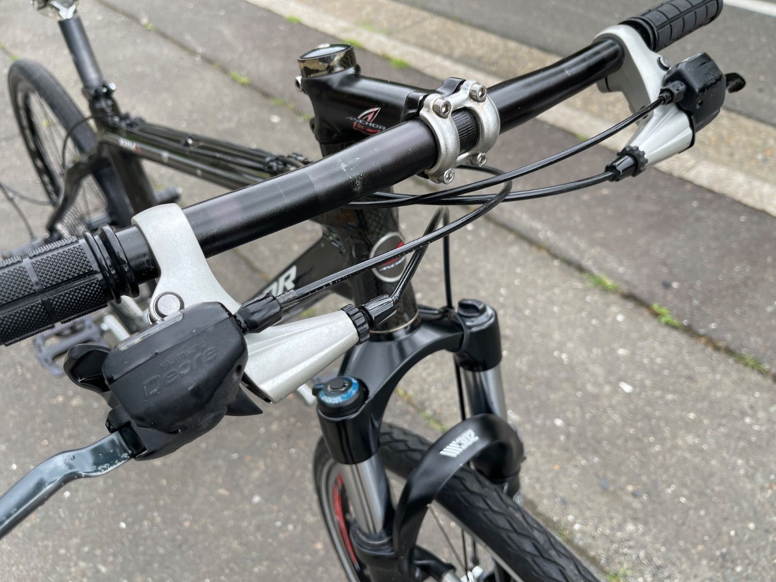 0401【即乘】送料無料 アンカー ANCHOR カーボン MTB XHM9 SHIMANO 2X9S 18速 26インチ anchor bikes