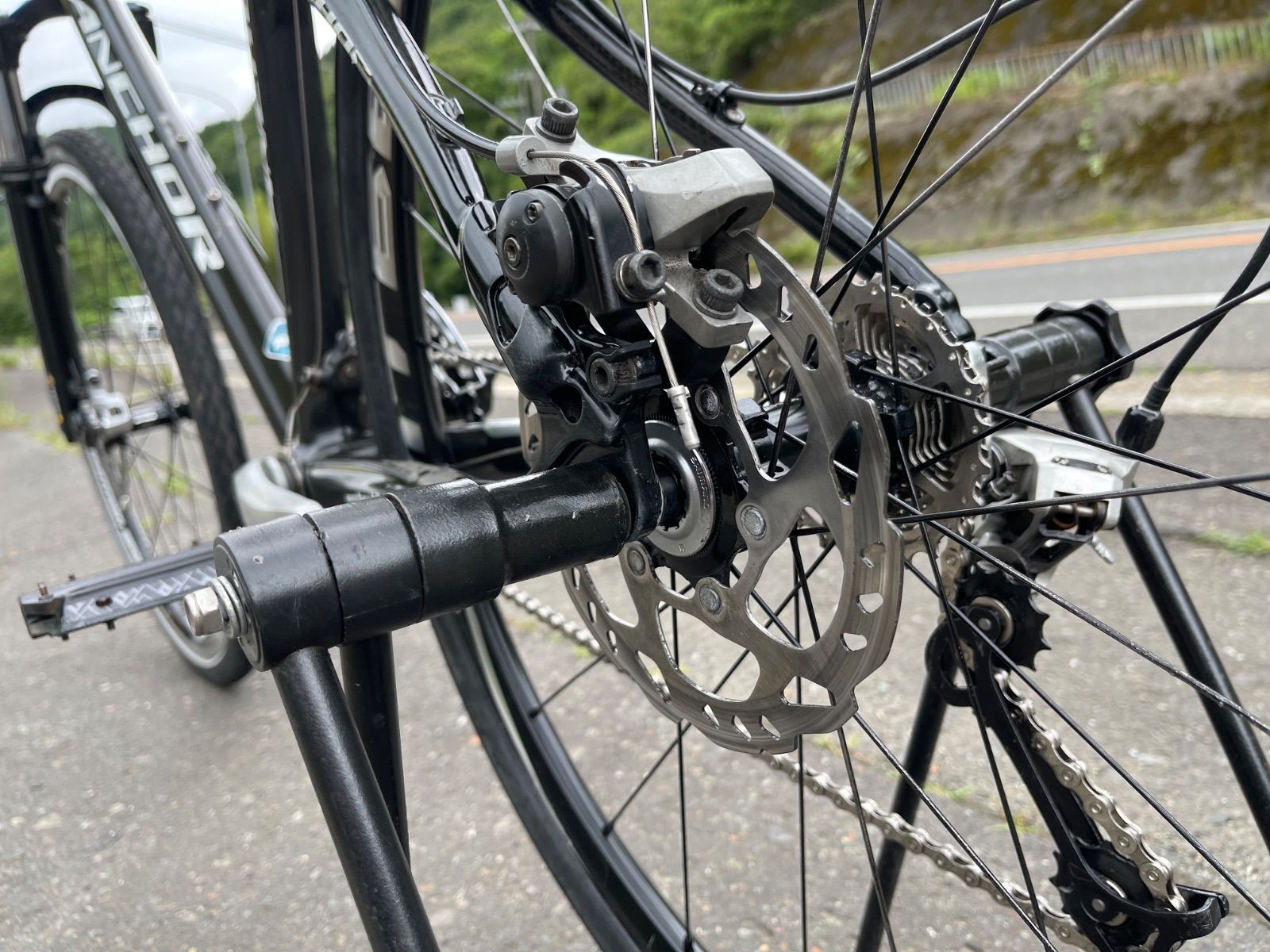 0401【即乘】送料無料 アンカー ANCHOR カーボン MTB XHM9 SHIMANO 2X9S 18速 26インチ anchor bikes