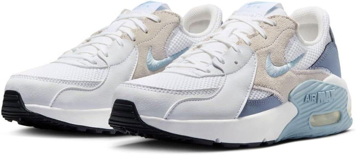 [ナイキ] エア マックス エクシー W AIR MAX EXCEE ホワイト/ベージュ/ライトブルー CD5432-138 25.0cm [25.0 cm]