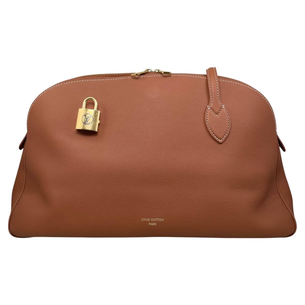 ☆ルイヴィトン トートバッグ ロウキー･ダッフル･トート M26688 グレインレザー コニャック ブラウン LOUIS VUITTON