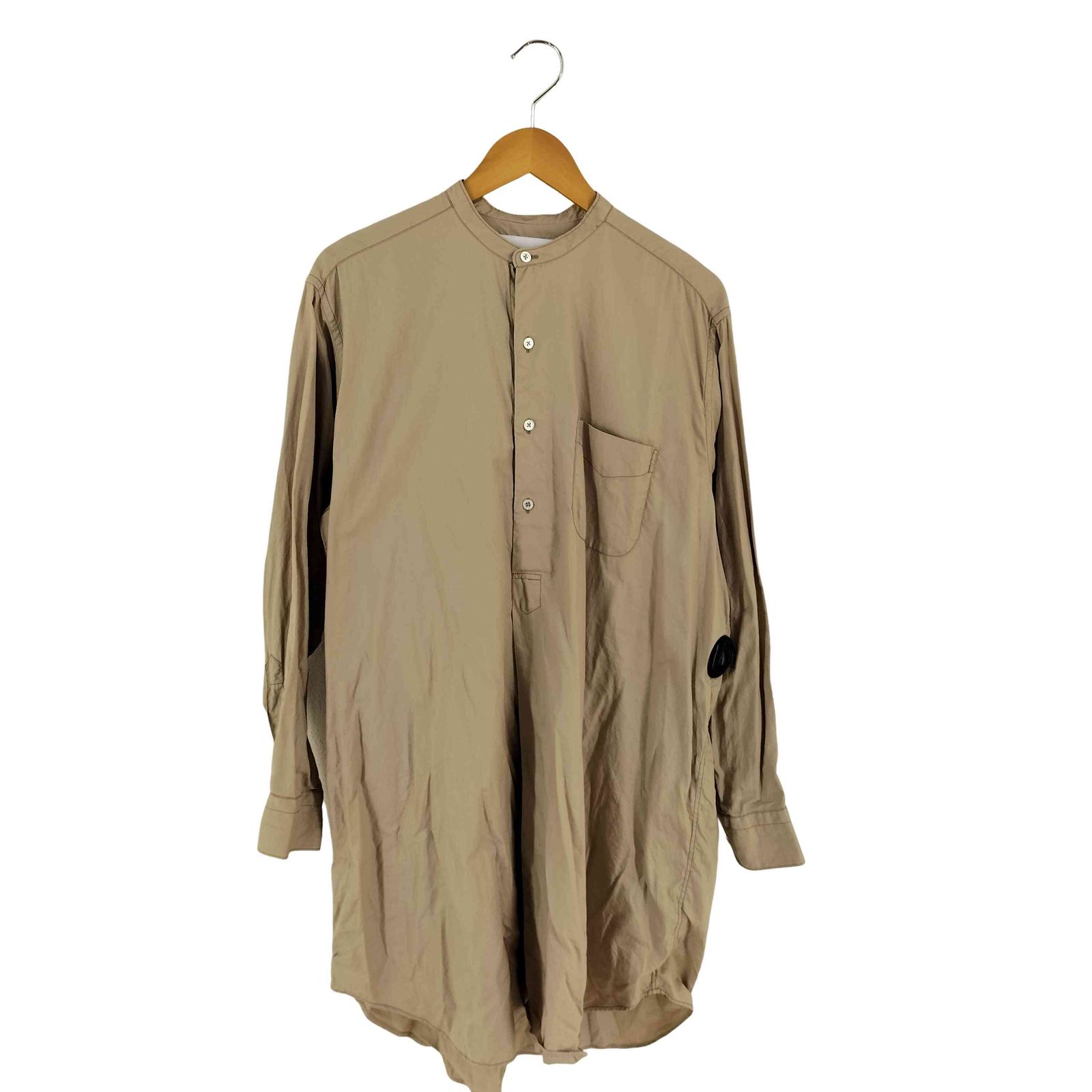 ユーズドフルギ USED古着 {{APPLETREES}} TRAVELER SHIRT NO COLLAR メンズ import：L