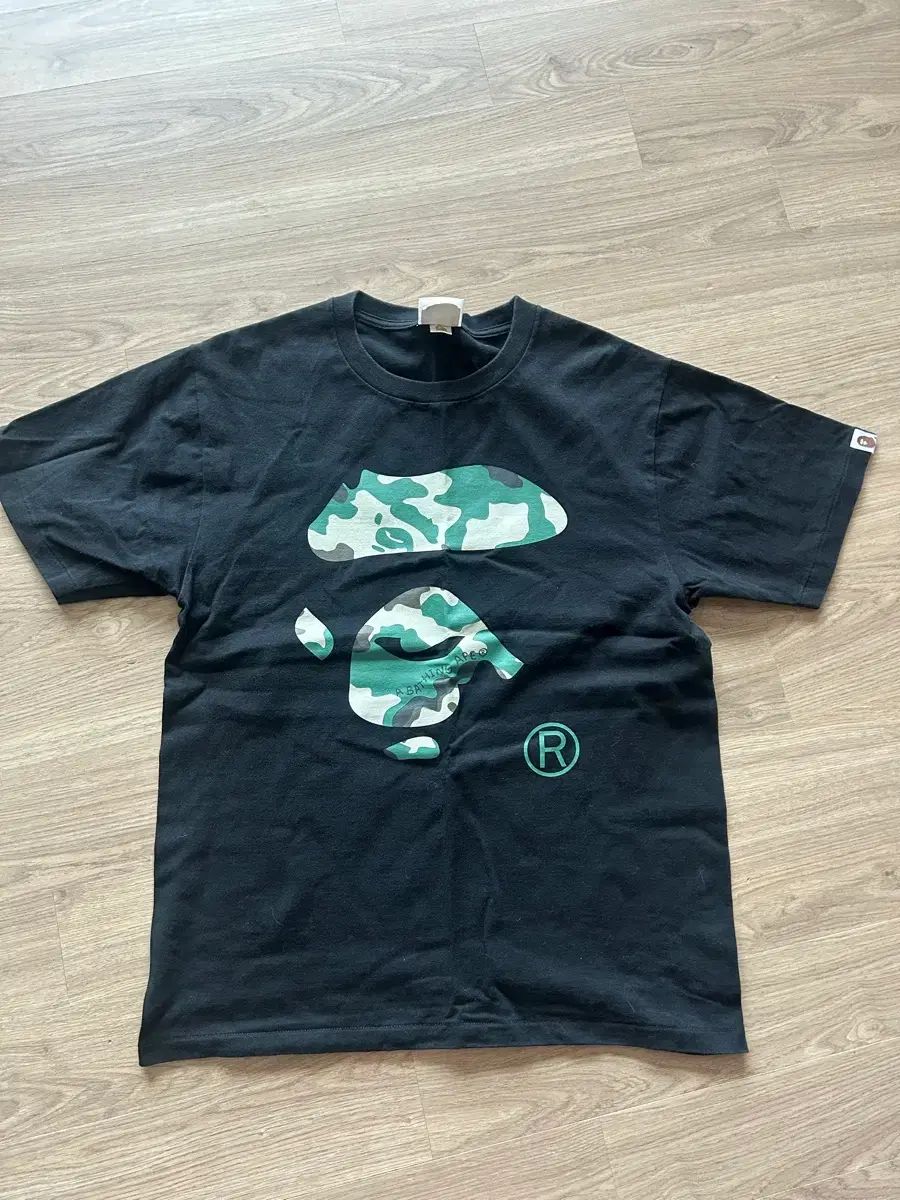 A BATHING APE アベイシングエイプ カモフラ 半袖 ウール