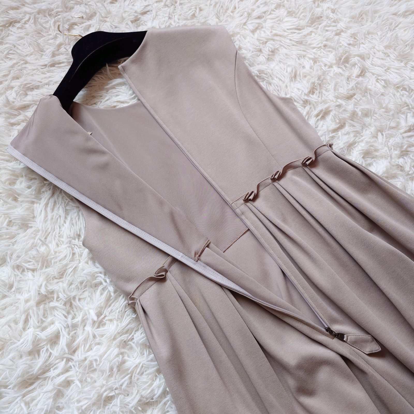 ★フォクシーニューヨークエンパイアドレスワンピース希少42★ FOXEY NEW YORK フォクシーニューヨーク エンパイアポロ ストレッチ