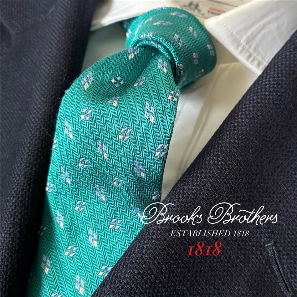 BROOKS BROTHERS / シルク ジャカード 小紋柄 ネクタイ