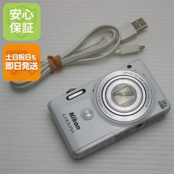 超美品 COOLPIX S6900 ナチュラルホワイト 即日発送 デジカメ ニコン 本体 土日祝発送OK 07000