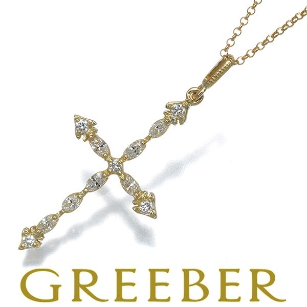アーカー ネックレス ダイヤ ダイヤモンド 0.26ct トランシアクロス K18YG #194840