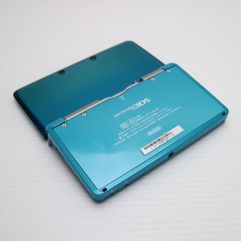 良品中古 ニンテンドー3DS アクアブルー 即日発送 game 任天堂 本体 土日祝発送OK 07000