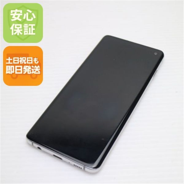 良品中古 SC-03L Galaxy S10 プリズムホワイト スマホ 本体 白ロム 中古 土日祝発送OK 07000