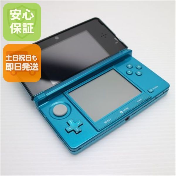 良品中古 ニンテンドー3DS アクアブルー 即日発送 game 任天堂 本体 土日祝発送OK 07000