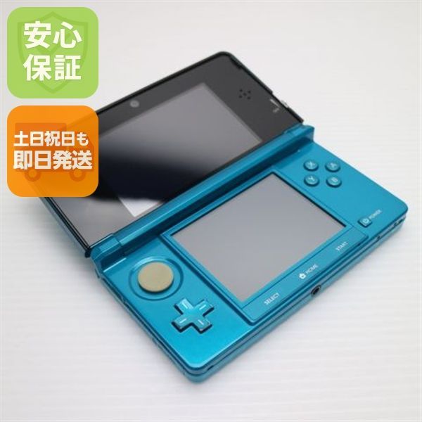 美品 ニンテンドー3DS アクアブルー 即日発送 game 任天堂 本体 土日祝発送OK 07000