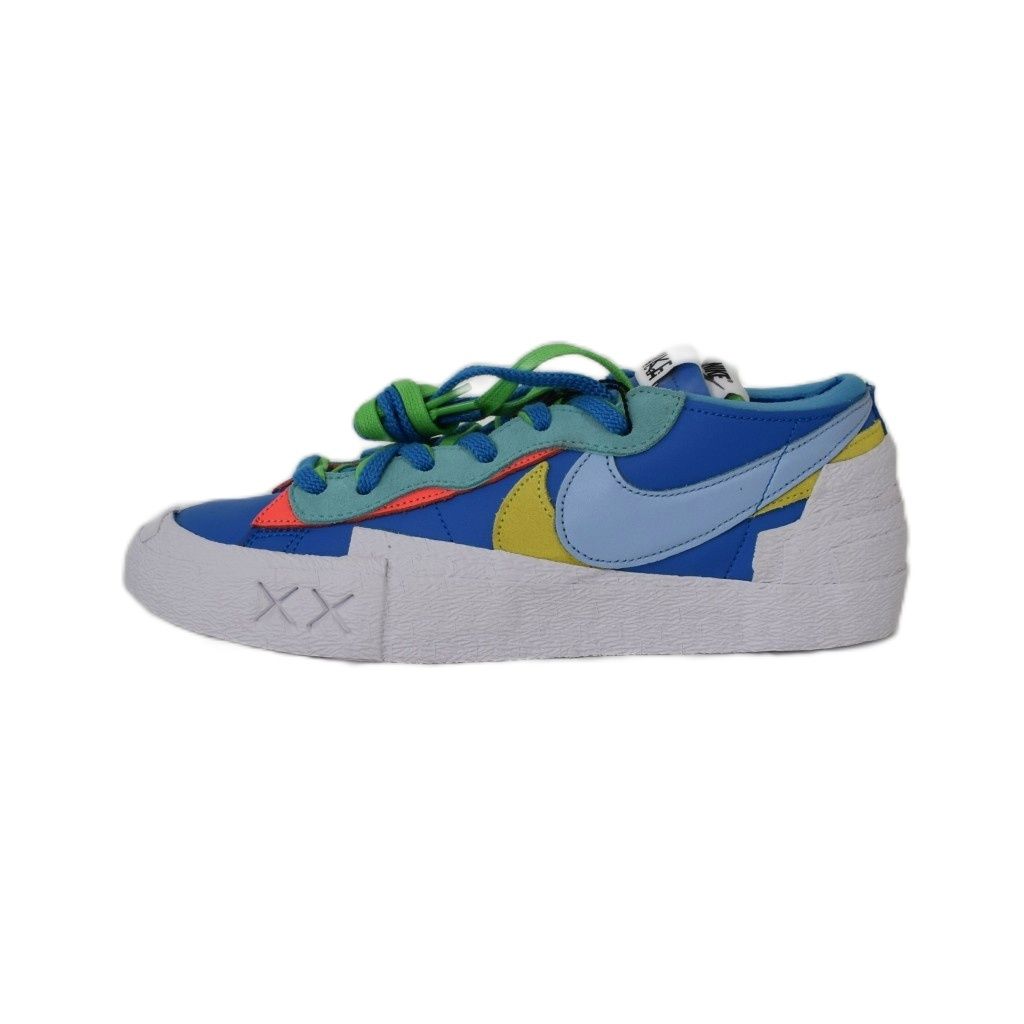ナイキ NIKE × カウズ KAWS × サカイ SACAI BLAZER LOW NEPTUNE BLUE ブレーザー ネプチューンブルー ローカットスニーカー US9 27cm 青 ブルー マルチカラー DM7901 400