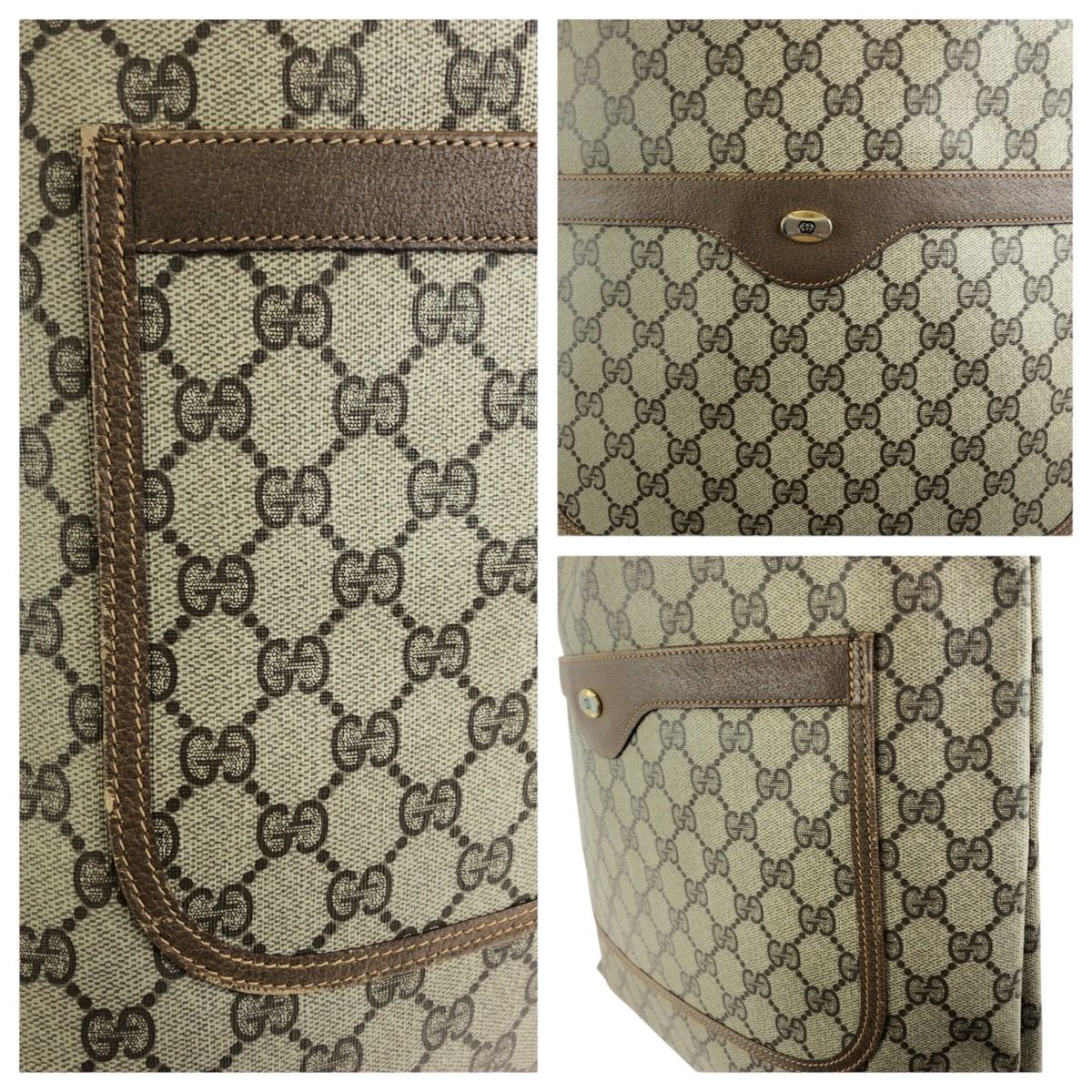 GUCCI グッチ オールドグッチ シェリーライン ベージュ ブラウン GG