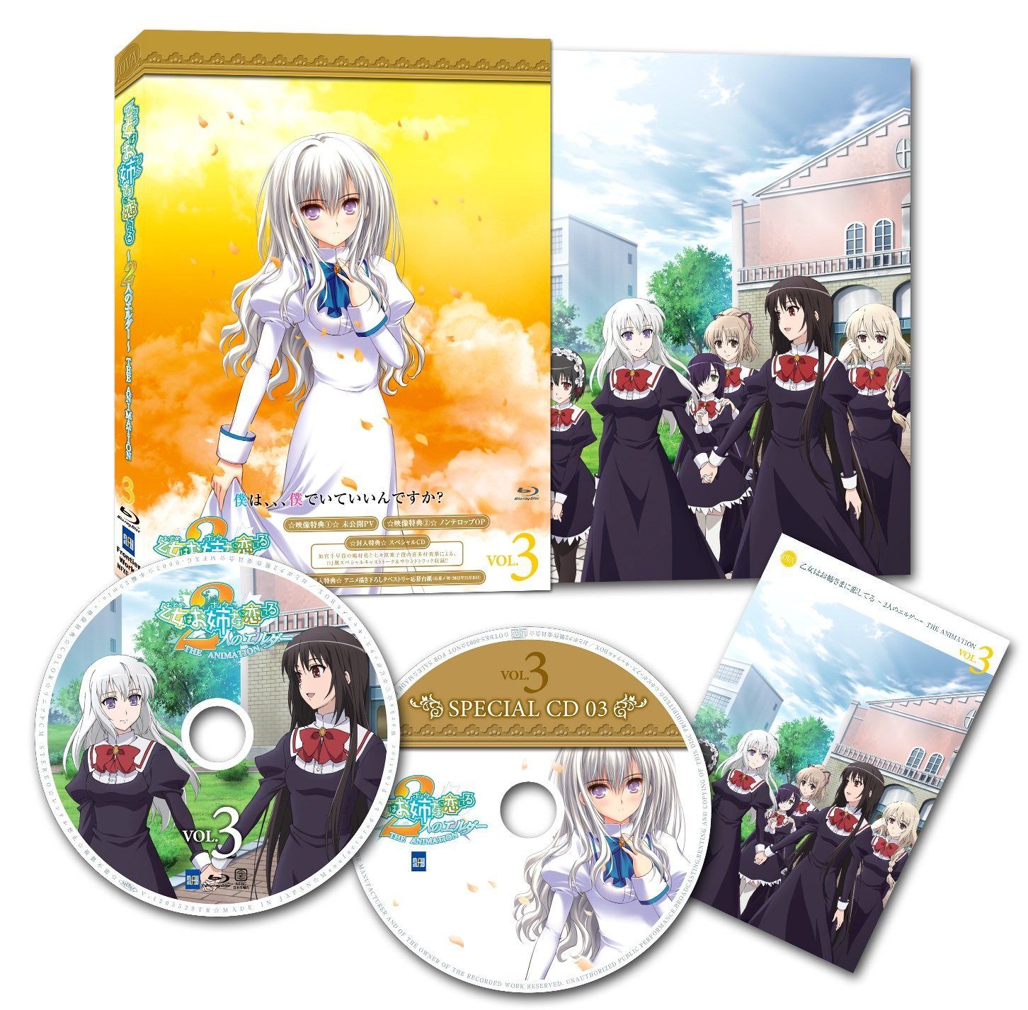 OVA 「 乙女はお姉さまに恋してる ～2人のエルダー～ 」 THE ANIMATION VOL.3 [DVD] 7,992円