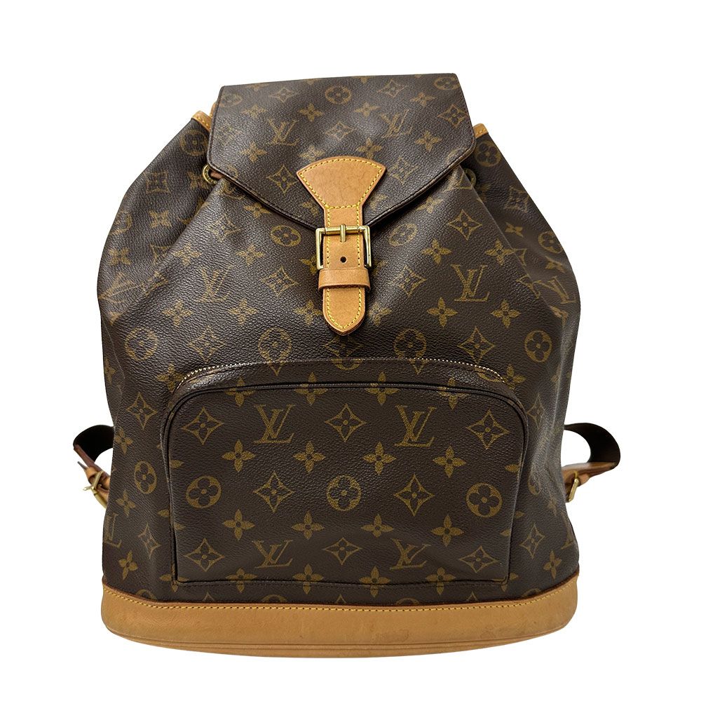 ルイ・ヴィトン LOUIS VUITTON バッグ レディース メンズ ブランド リュック モノグラム モノグラムキャンバス モンスリ GM モノグラム M51135 ブラウン 大容量 大きめ おしゃれ 【中古】