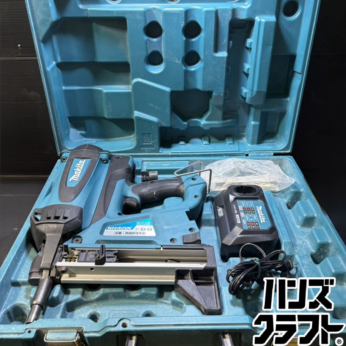 ▼【中古】マキタ makita コンクリート用ガスピン打ち機 GN420C 7.2V 19~40mm対応 充電器付 ▼【中古】マキタ makita コンクリート用ガスピン打ち機 GN420C 7.2V 19~40mm対応 充電器付