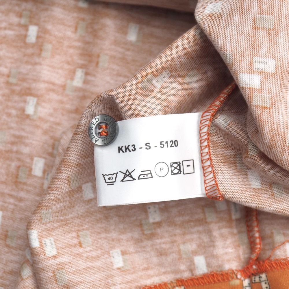 □美品□Dunhill ダンヒル ポロシャツ サイズL ダイス 総柄 半袖